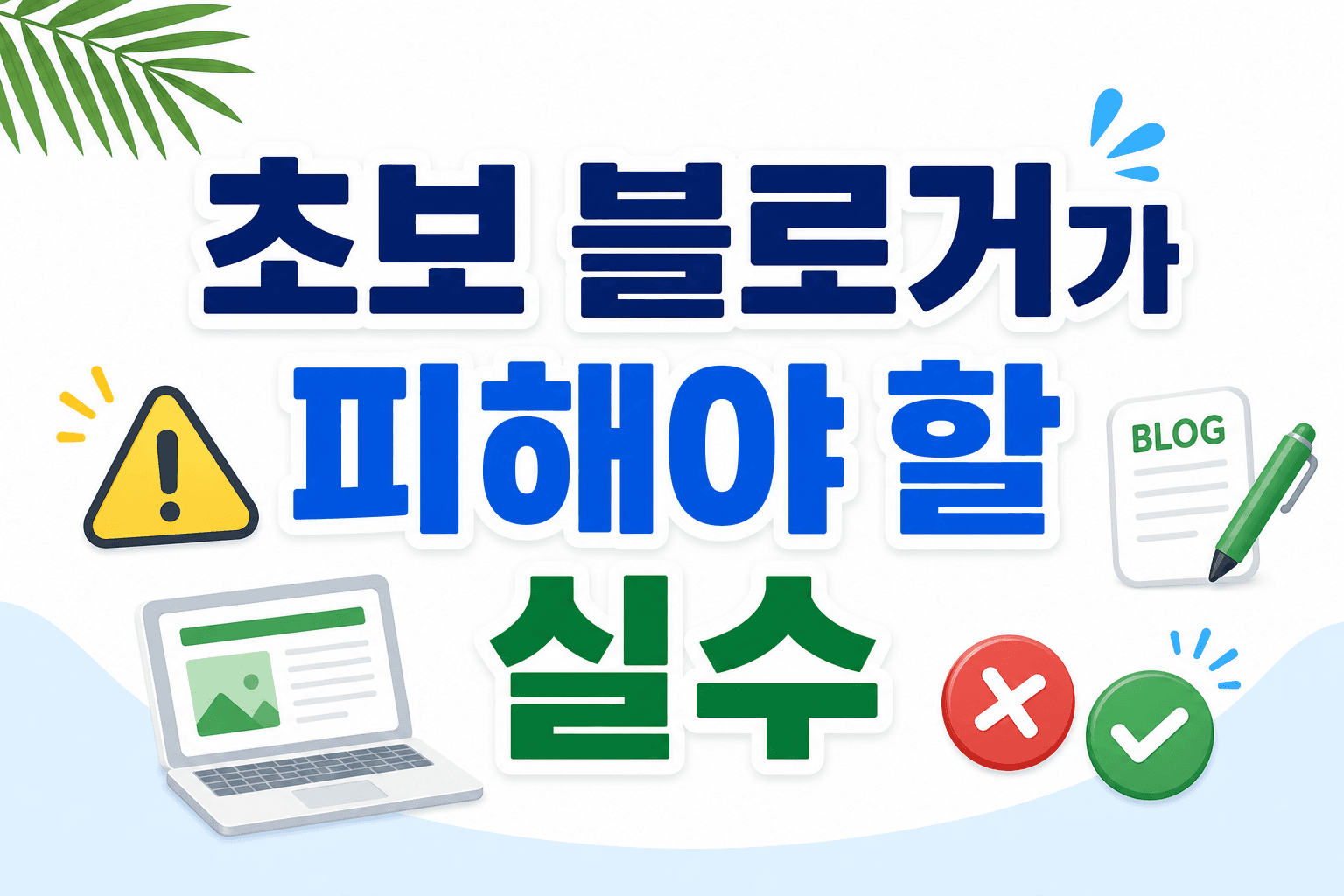 초보 블로거가 피해야 할 실수