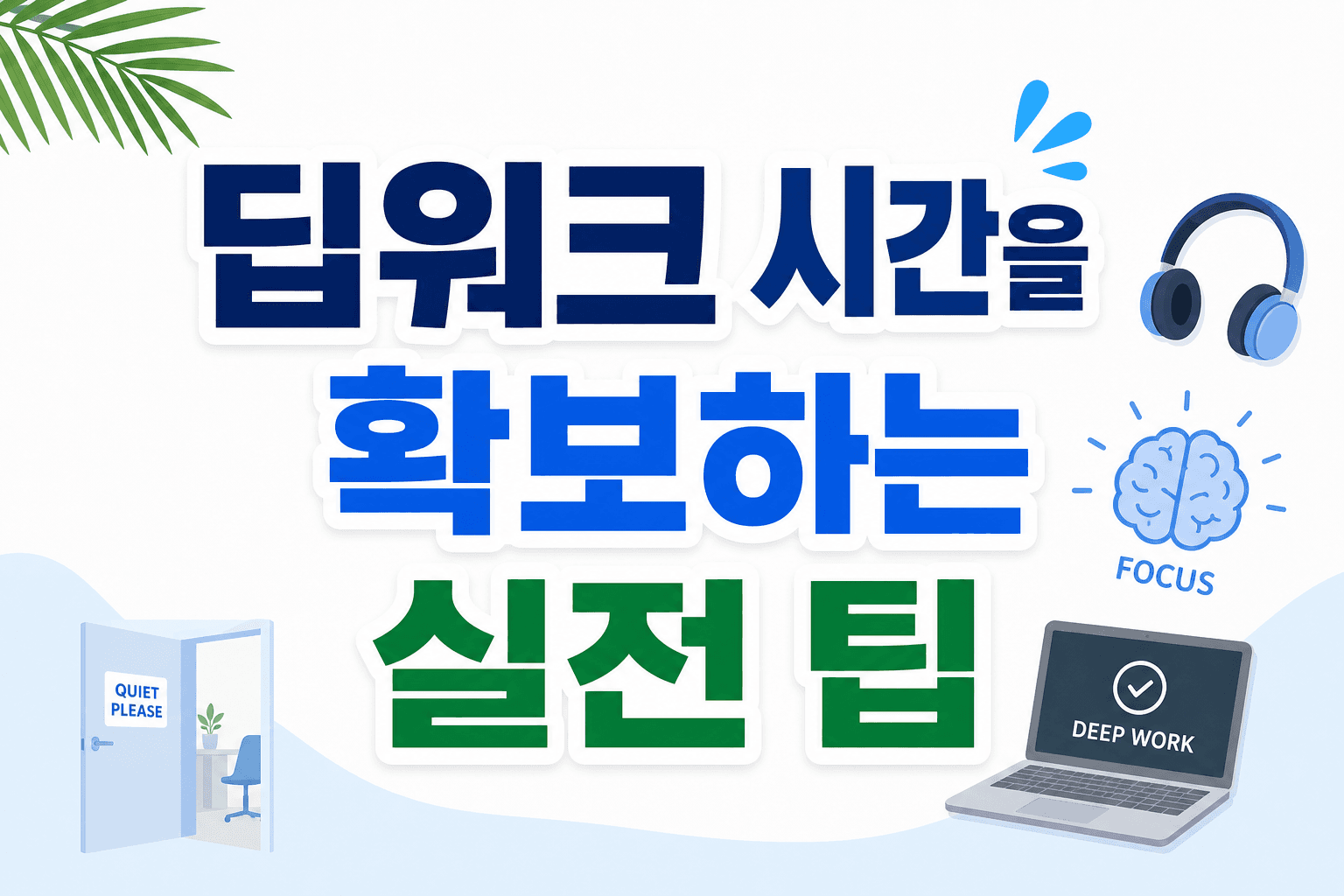 딥워크 시간을 확보하는 실전 팁